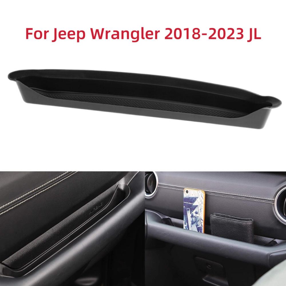 Passenger Glove Box Storage Organizer for 18-23 Jeep Wrangler JL ABS material