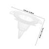 20Pcs Flowerpot Hole Mesh Pads PVC Cone Planter Bottom Net for Drainage Plant Breathable Pots Accessories Flowerpot Accessory