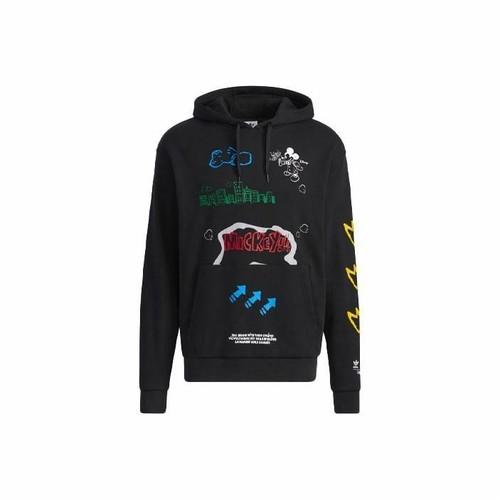 adidas Originals Disney Mickey Printed Pullover Hoodie for Men, Black S чёрный