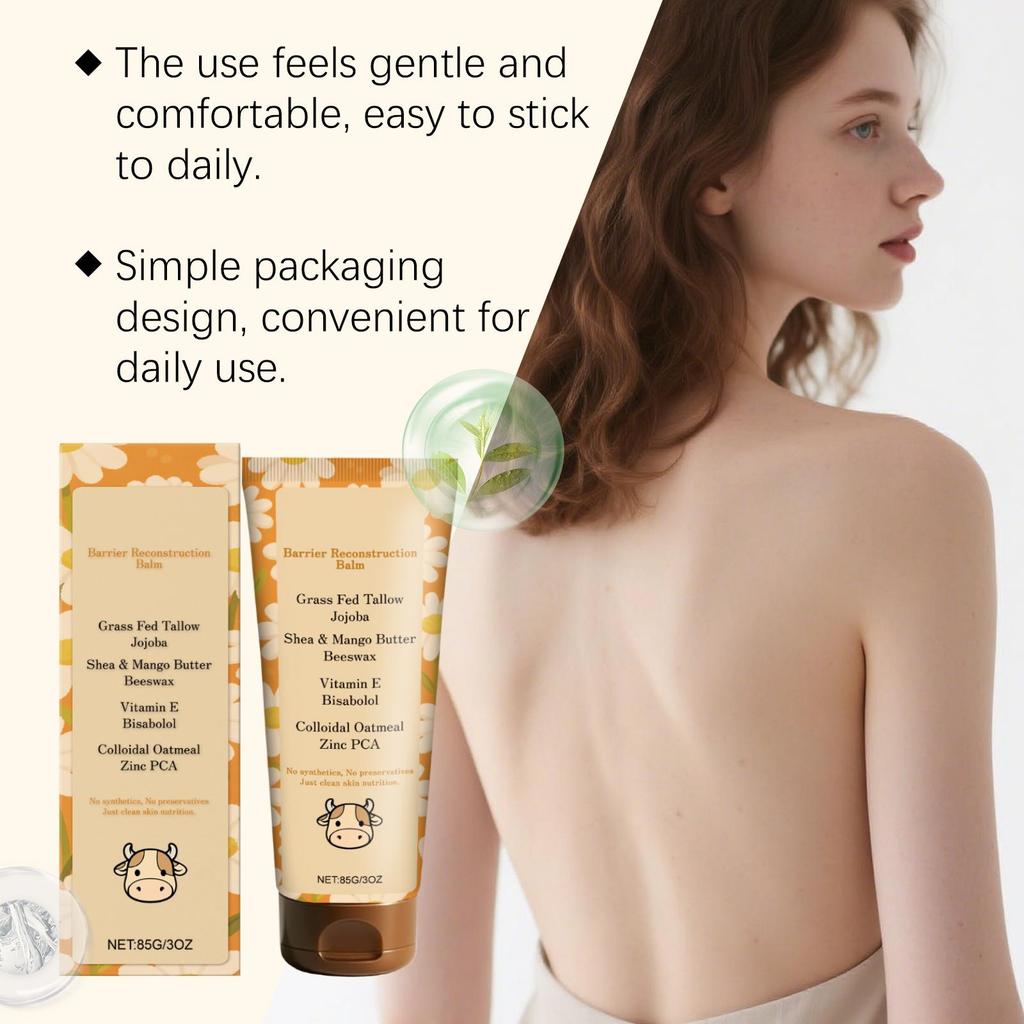 AMZ Tallow Skincare Cream (85g), Moisturizing and Hydrating, Deeply Nourishing, Quickly Absorbed and Non-greasy, Daily Skin Care and Repair