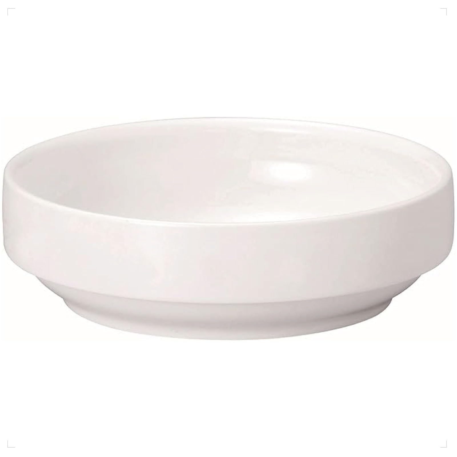 

Maruku Paju Curry Noodle Deep Dishwasher and Microwave Suitable for Nursery School Reinforced Porcelain [14.5cm Easy-Scooping Dish] (Official) Plate, белый