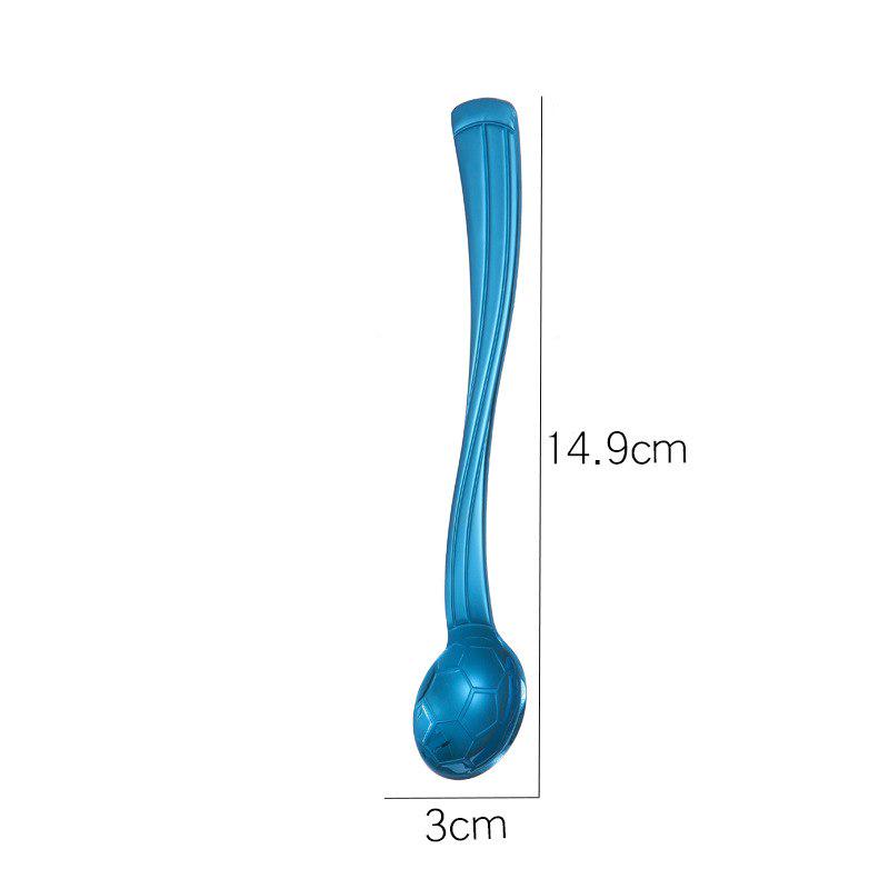 Outdoor Camping Tableware Football Coffee Spoon Teaspoon Dessert Spoon Long Handle Tableware