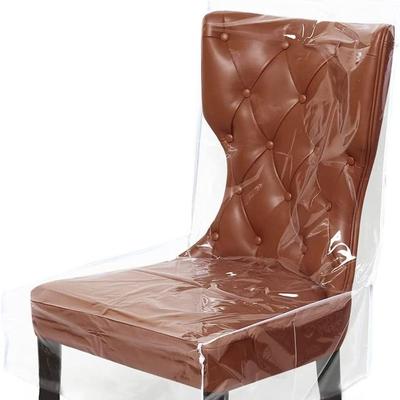 Transparent Plastic Dining Chair Covers Anti-Scratch Anti-fouling Waterproof Slipcover Easy-Clean Wear-resistant