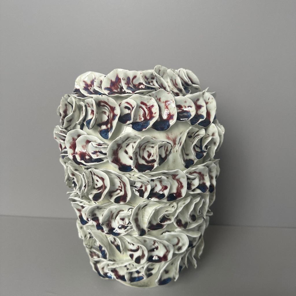 Керамічна Ваза Неправильно Складена Пелюстка Орхідея Метелик Ручна Робота Керамічна Пляшка Ваза для Квітів Аксесуари для Домашнього Декору