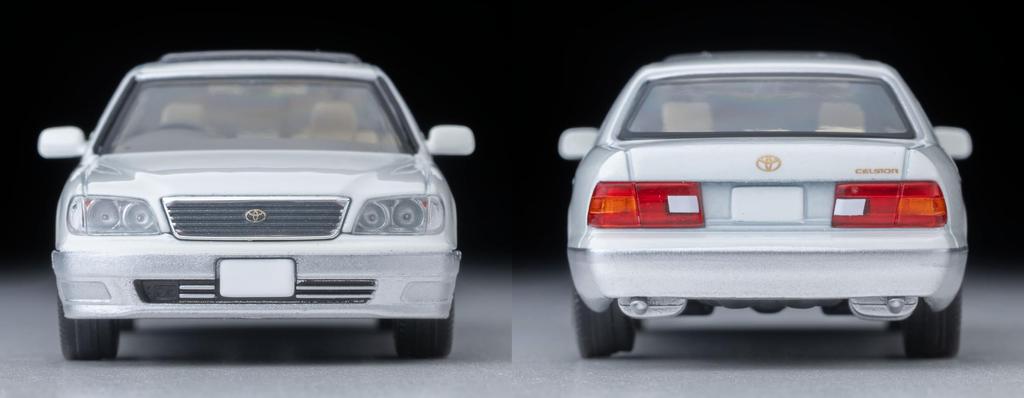 Tomytec Tomica Limited Vintage Neo Scale Toyota Celsior C Spec F Package Pearl 1997 Model 333869 1/64 LV-N356a White/Silver (Finished Product)