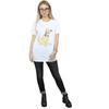 Disney Damen/Damen Pluto Sitzendes Baumwoll-Boyfriend-T-Shirt