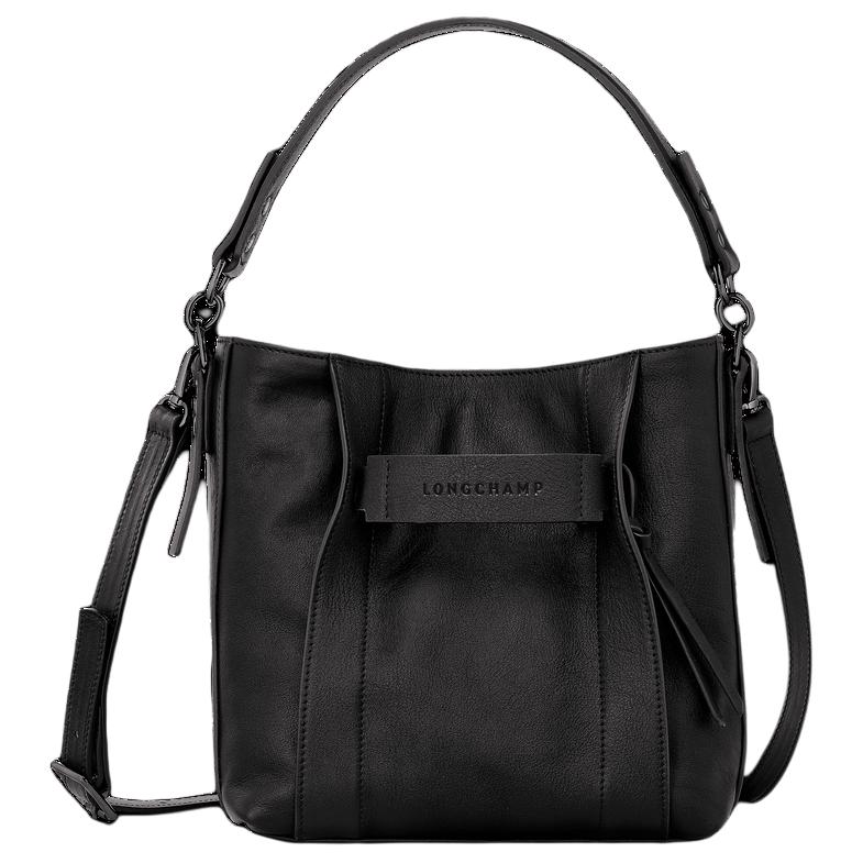 

Longchamp 3D Logo Magnetic Closure Tote Bag Women Tote Black 10215HCV001 Basic Set (Bag+Dust Bag)