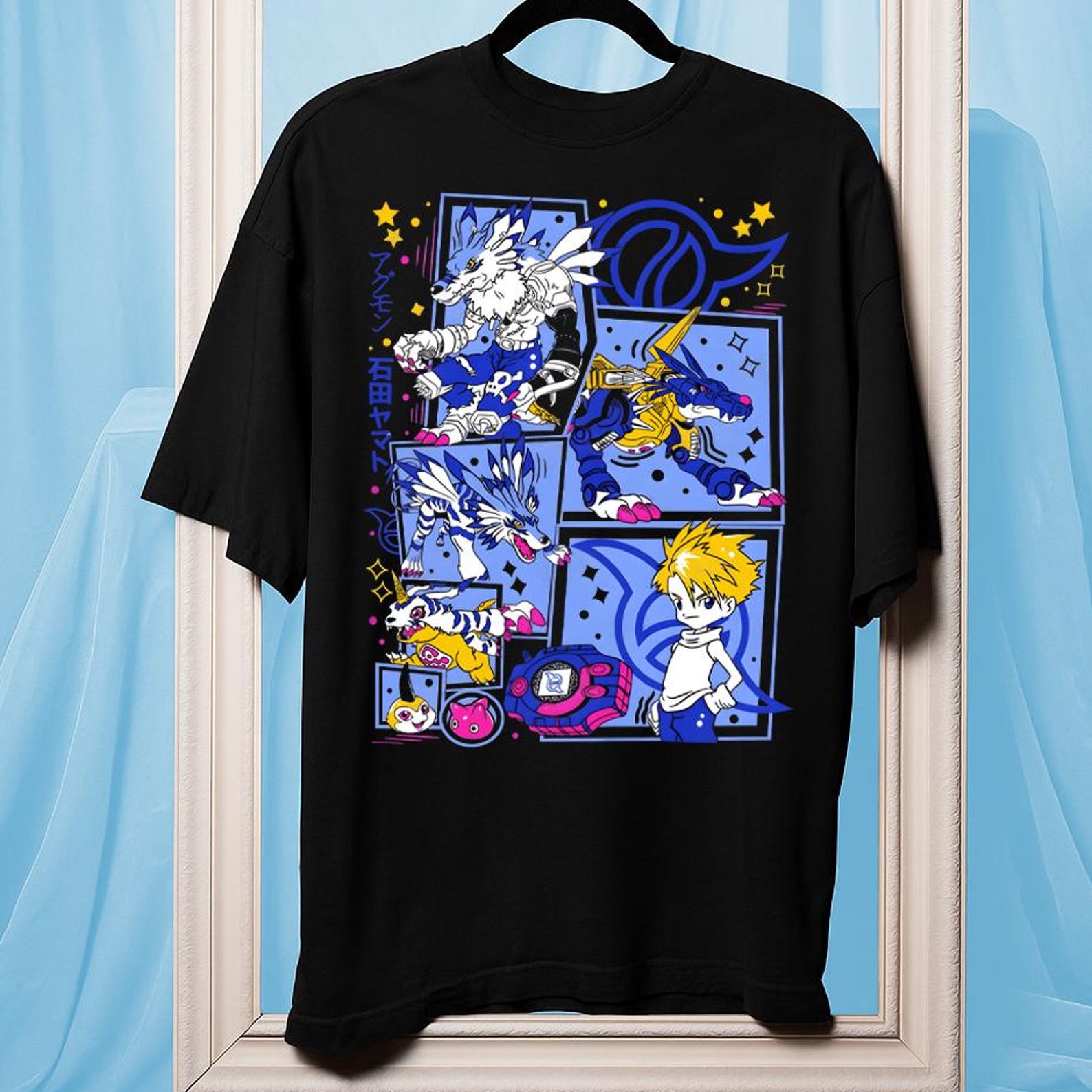 Anime Shirt, Manga Graphic Tee, Otaku Clothing, Japanese Merch, Unisex Anime T-Shirt L