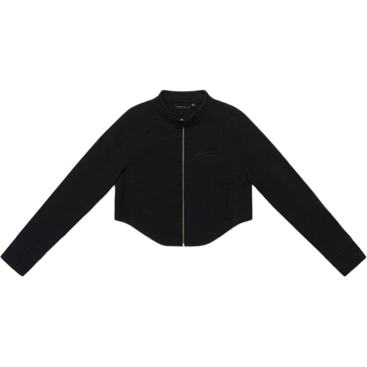 Anta SV Series Solid Color Zip Stand Collar Versatile Casual Jacket Women jackets 162611602V-1