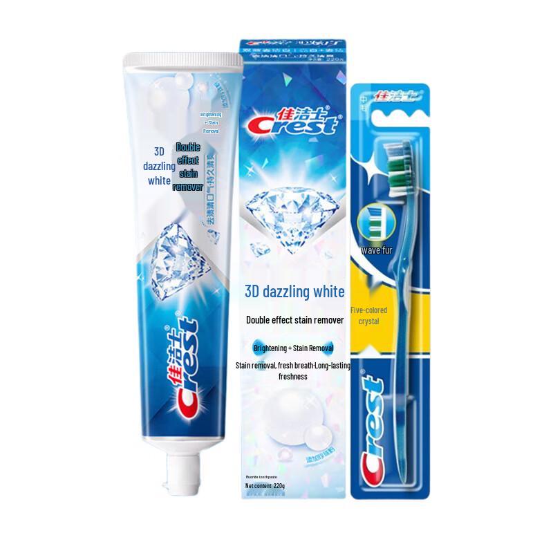 Crest 3D White Oral Care Toothpaste & Brush Set