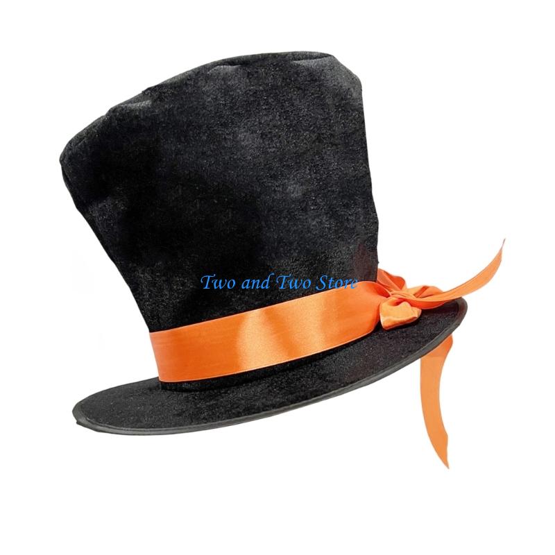 HX6F Magicians Hat Top Hat Hat for Stage Performances Headwear For Adults