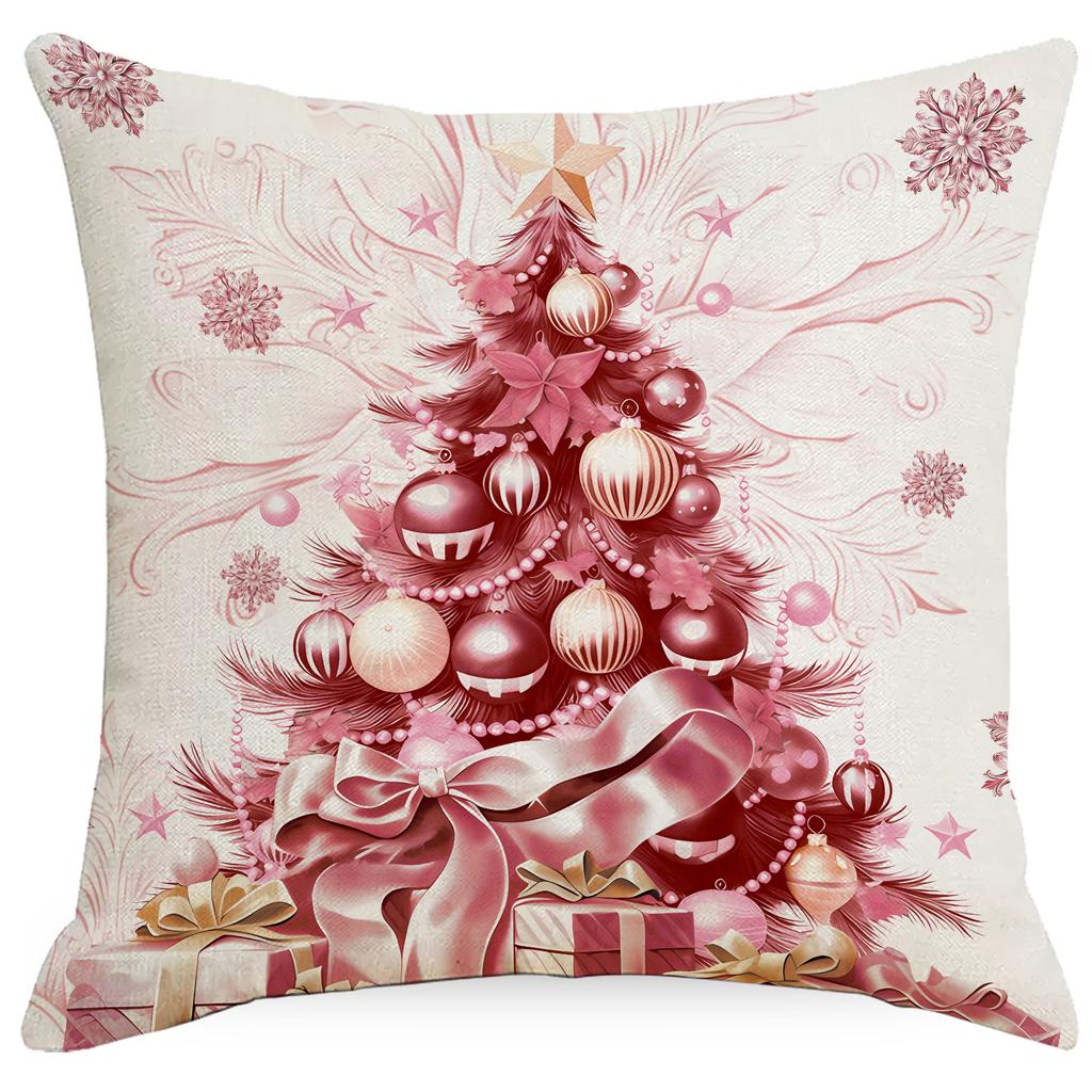 New Christmas Pillowcase Santa Claus Snowman Christmas Tree Home Sofa Cushion Decoration