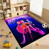 Kpop Demon Hunters Neon Stage Indoor Rug Nonslip Thick Carpet For Entryway Home Party Decor Valentine'S Day Gift