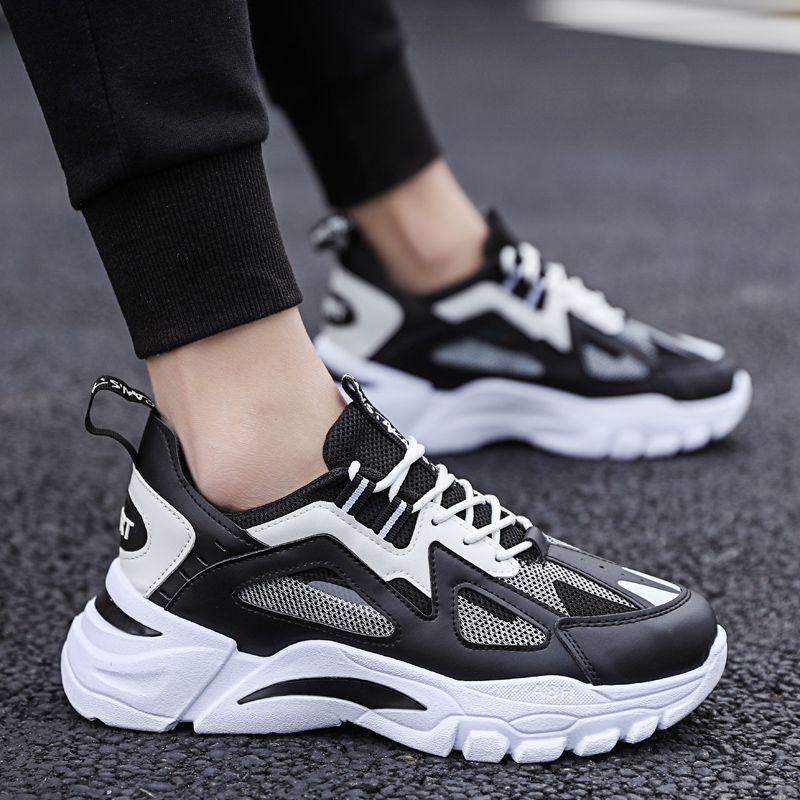 Autumn Breathable Men's Shoes 2025 New Little White Shoes Winter Trend Versatile Men's Leisure Sports Dad Trendy Shoes