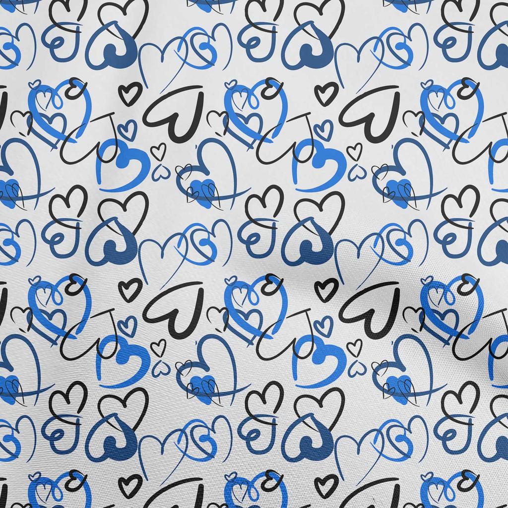 oneOone Cotton Flex Green Fabric Valentine Heart Diy Clothing Quilting Fabric Print Fabric By Yard 40 Inch