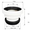 Offset Toilet Flange, Adapter Easy Install Connector Toilet Flange Shifter for Closestool Drain Pipe Repair Tub Waste