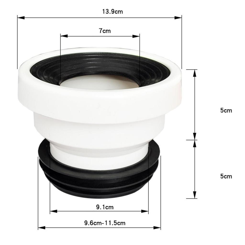 Offset Toilet Flange, Adapter Easy Install Connector Toilet Flange Shifter for Closestool Drain Pipe Repair Tub Waste