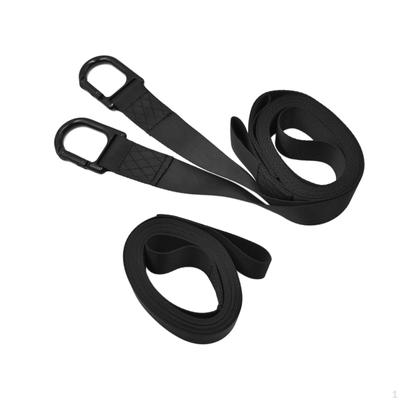 Snowmobile Tow Straps Reinforced Emergency Off Rope Heavy with Hooks, Safety Kit Ski