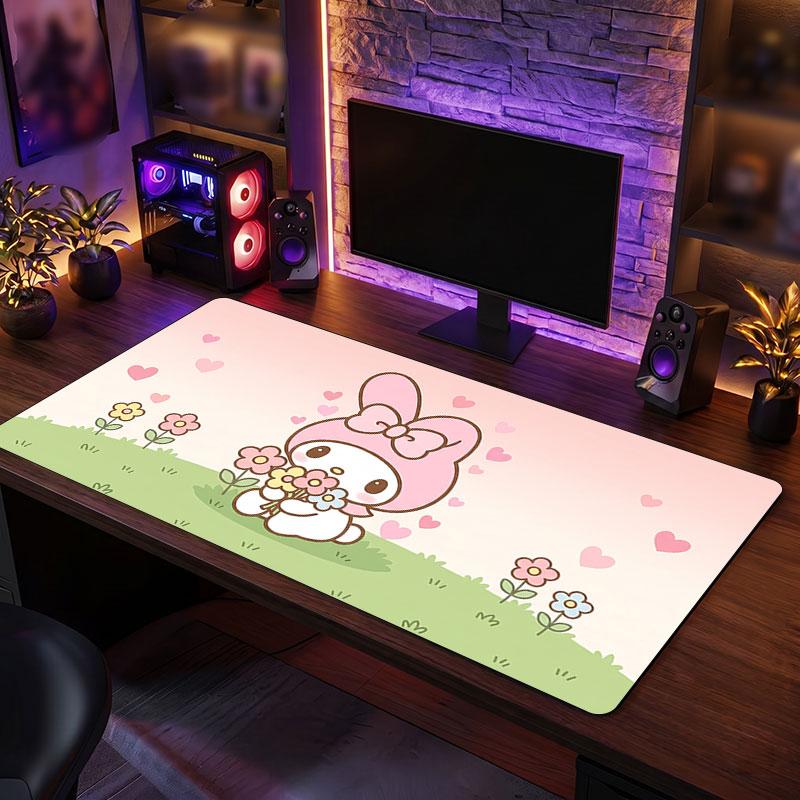 Big Mouse PadMy Melody Extended Soft Desk Mat Gaming Office Computer Table Decor Mat