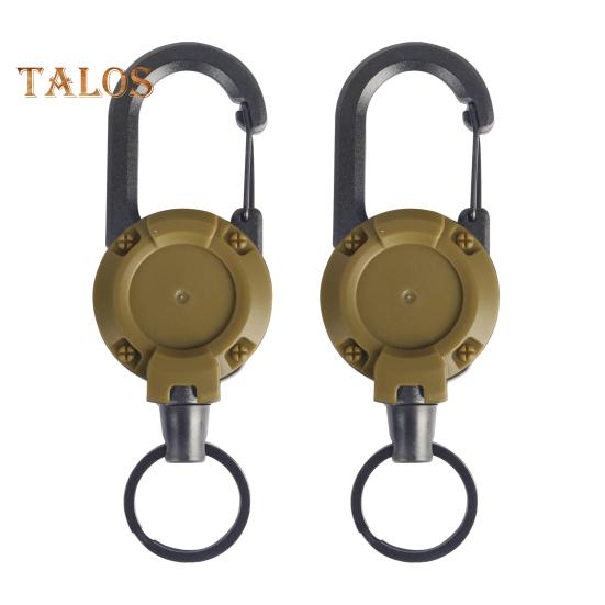 2 szt. Wytrzymały wysuwany brelok do kluczy, identyfikator, wielofunkcyjne narzędzie, klips karabinkowy, klucze, identyfikatory, taktyczny zwijak ID z wysuwanym sznurkiem