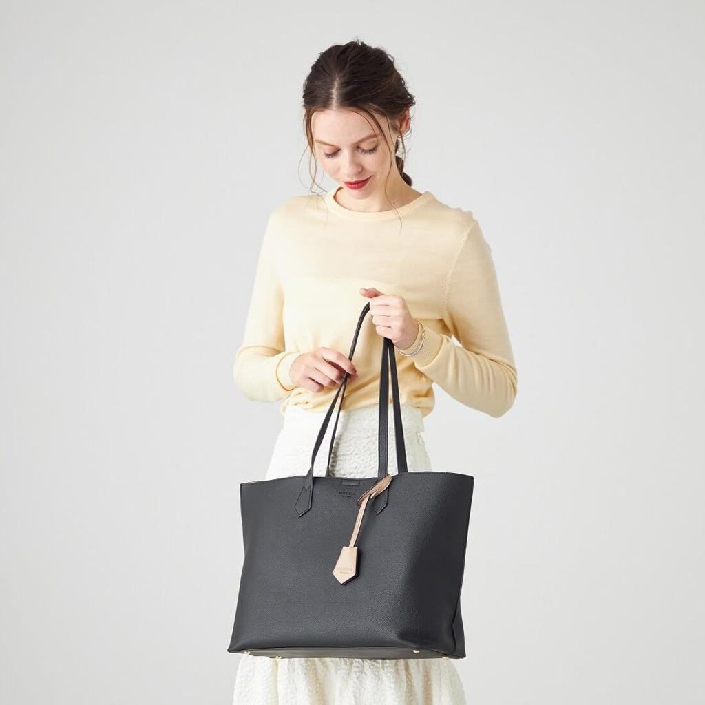 Monica Zweifarbige A4-Tragetasche MONI1045 Schwarz (10)