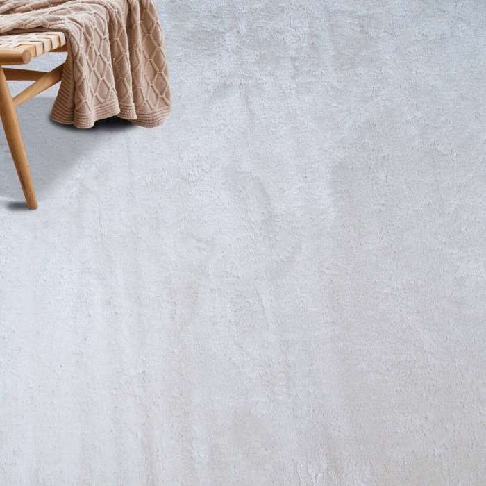 Plain White Soft Rug 160x220