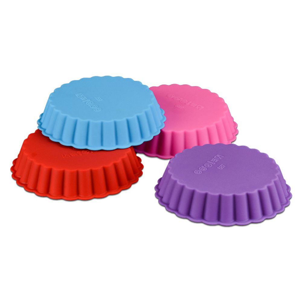 Silicone Tool Dessert Fruit Baking Tray Pie Pan Egg Tart Mold Cake Mold