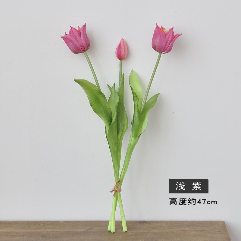 Real Touch Artificial Tulips High Quality Luxury Silicone Fake Flowers for Home Wedding Decoration Bride Bouquet Elegant Decor