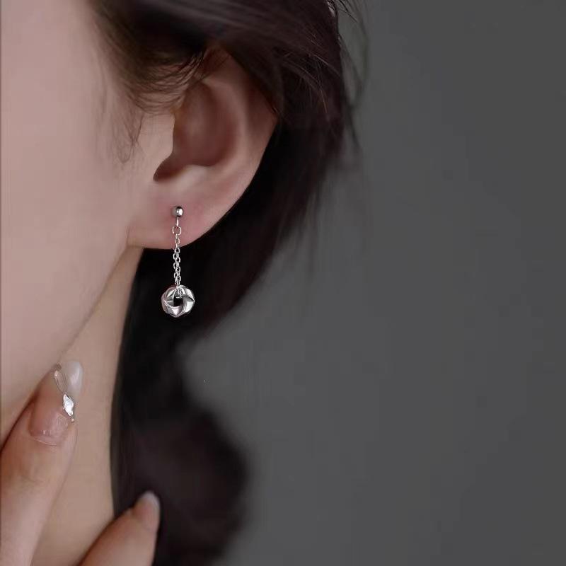925 Sterling Silver Mobius Ring Earrings for Women - 2023 Light Luxury Niche Design, Hot Selling Autumn Jewelry