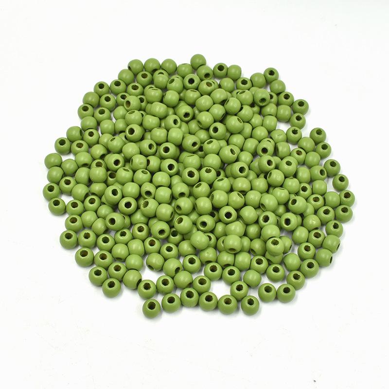 Handmade 10MM Large Hole Maple Wood Beads - Brown Toned Barrel Beads for DIY Jewelry