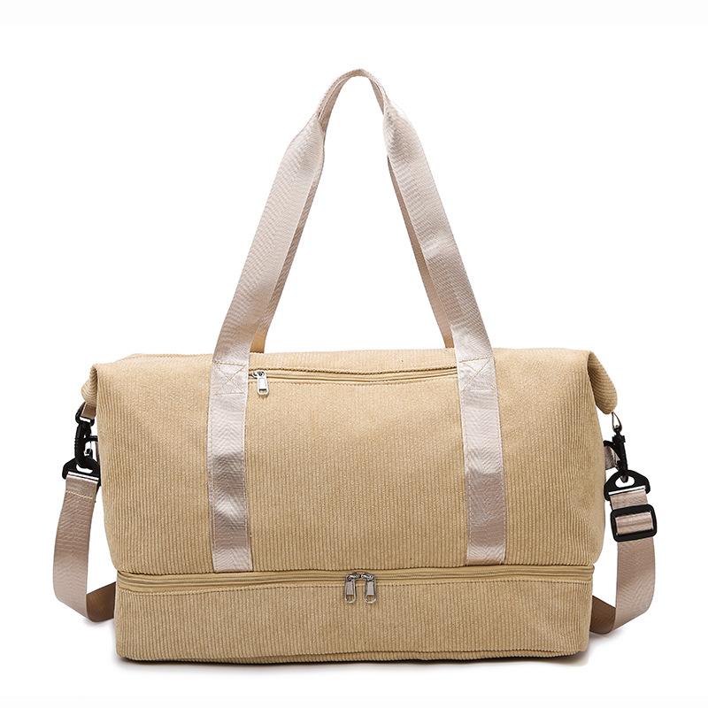 New with shoe compartment sports fitness bag large capacity luggage dry and wet separation handbag boarding travel bag