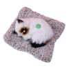 Simulated Kitten Meow Bamboo Charcoal Deodorizing Plush Cushion for Car & Home Decoration