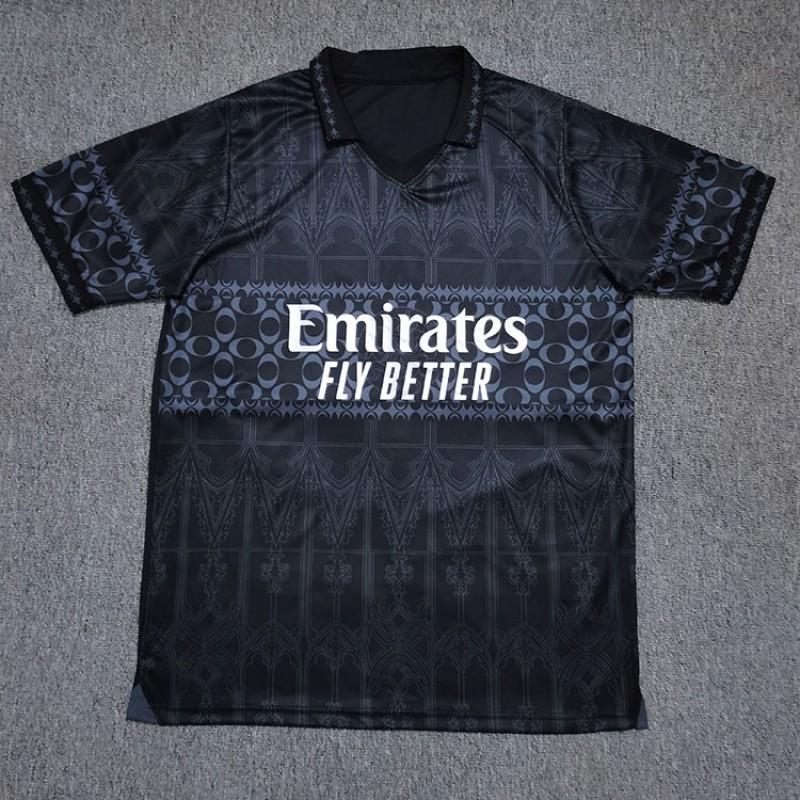 

Fan Version AC Three-guest Jersey Football Uniform No. 45 Balotelli 17 Zapata XXL чёрный