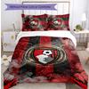 Set Lenzuola Stampato Calcio Bournemouth 3 Pezzi, Comodo Set Copripiumino per Camera da Letto Amico della Pelle