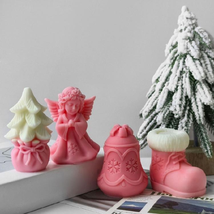 Craft Silicone Moulds Candle Making Molds Christmas Series Soap Crafting Moulds Resin Project Moulds Silicone Texture