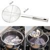 1 Stück Edelstahl Handheld Frittierlöffel Griff Ölabtropfer Rutschfest Suppenschaumabschöpfer Multifunktionale Küchenaccessoires