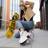 Children/Teenagers /Boys/Girls Shapeshifting Shoes Four-wheel Dual-use Roller Skates Double Row Walking Shoes Roller Skates