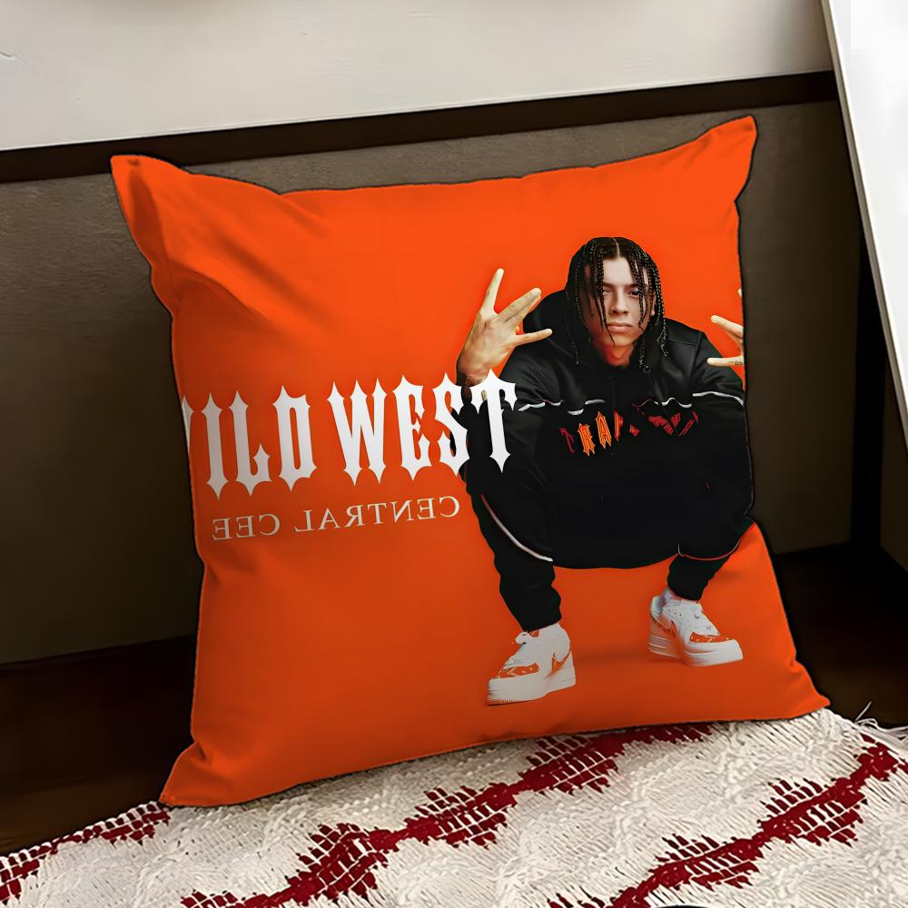 RAP CCentral Cee Cushion Cover Reversible Soft Durable Pillow Cover Home Car MultiScene Use for Daily Comfort