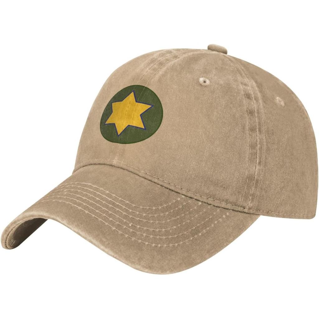 66th Cavalry Division Star Military Badge Baseball Cap Washed Cotton Dad Hat Vintage Casual Adjustable Headwear