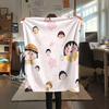 Chibi Maruko‑chan Flannel Blanket, High quality Comfortable for All Seasons, Home Decor, Warmth and Comfort