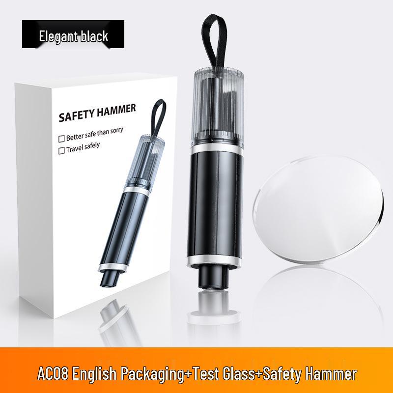 Portable Car Safety Hammer: Emergency Window Breaker & Seatbelt Cutter