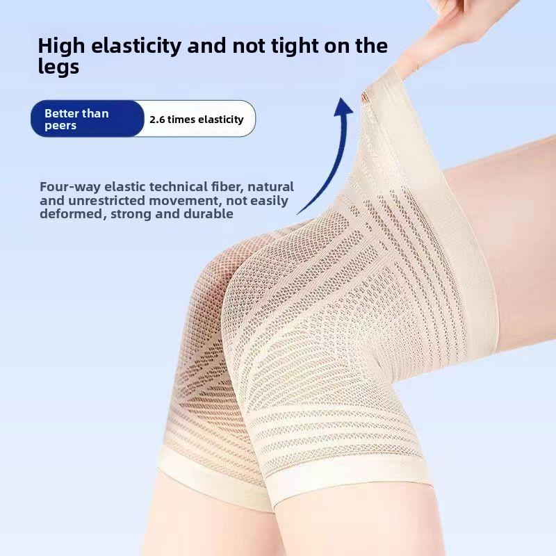 1Pair Summer Knee Cover Breathable Non-slip Joint Pain Relief Compression Kneepads Air Conditioning Thin Warm Knee Brace