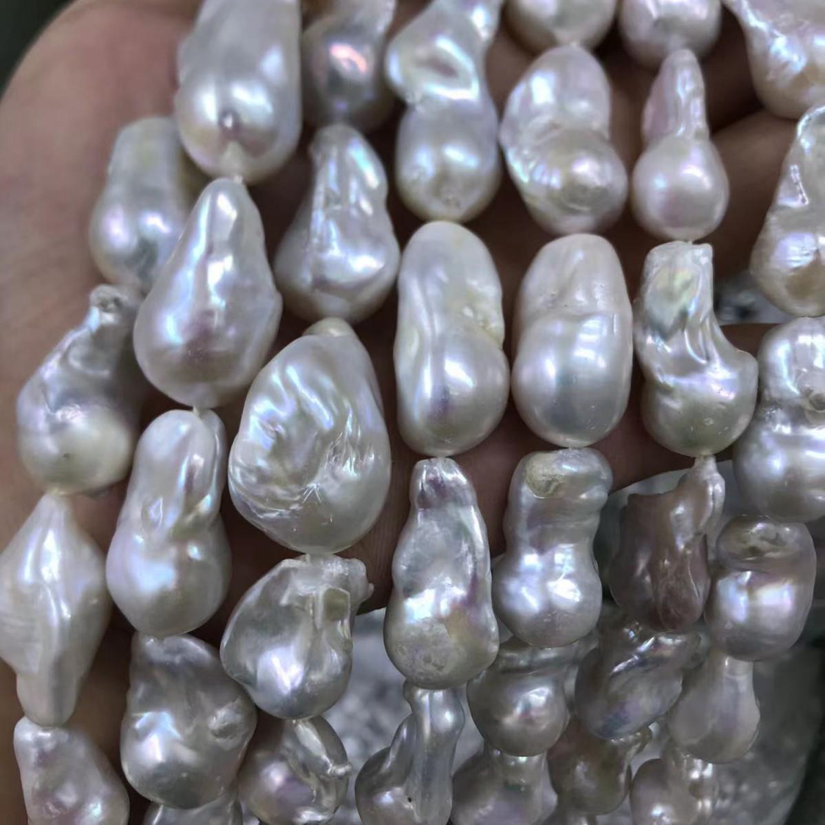 Высококачественный барочный неправильный пресноводный жемчуг и прессованный серебристый жемчуг, полуфабрикат Small Pearl