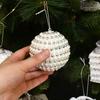 Big Christmas Balls Ornament White Foam Xmas Tree Hanging Pendant Gift 2025 New Year Home Party Decoration Navidad 2025 Supplies