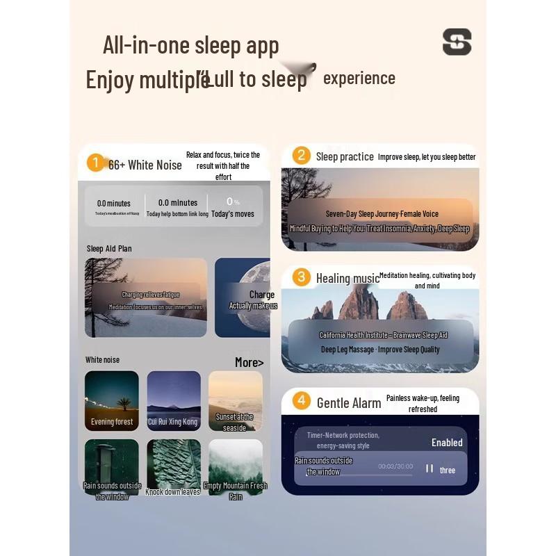 SANAG J20S True Wireless Noise Cancelling Sleep Earbuds
