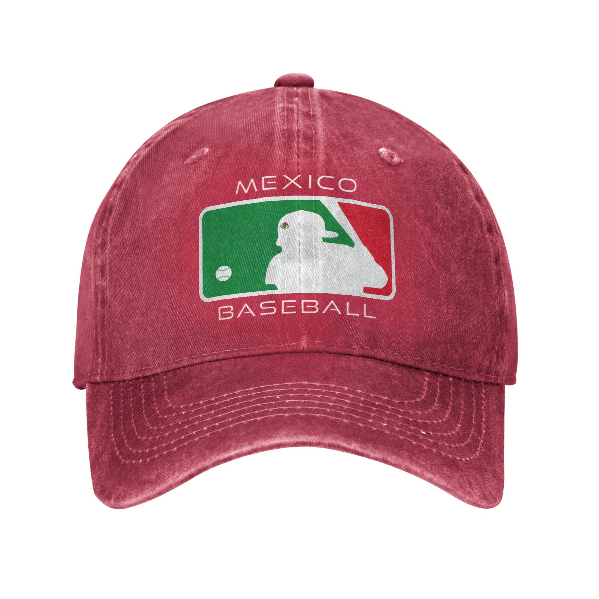 Mexican Flag Beisbol Team Gear Mexico Baseball Player MX Fan  Funny Baseball Cap Hats Visor Protection Snapback Cotton gorras Adjustable