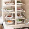 Large Capacity Side Dish Rack Matal Food Sorting Tray Practical Vegetable Storage Tray  Shoes