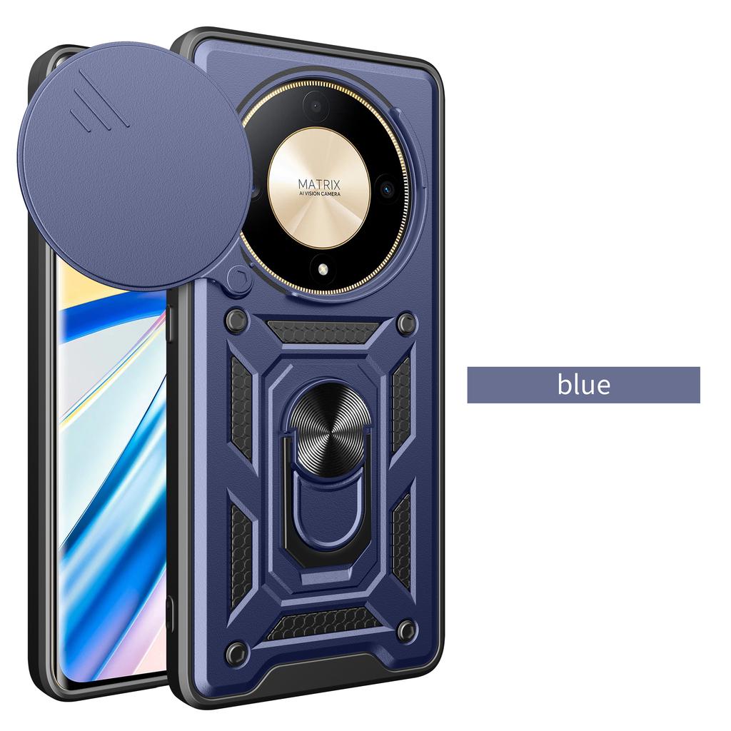 For Honor Magic 5 Lite Case Honor X9A Magic5 Lite Shockproof Armor Car Holder Magnetic Ring Phone Cover Camera Protect Fundas