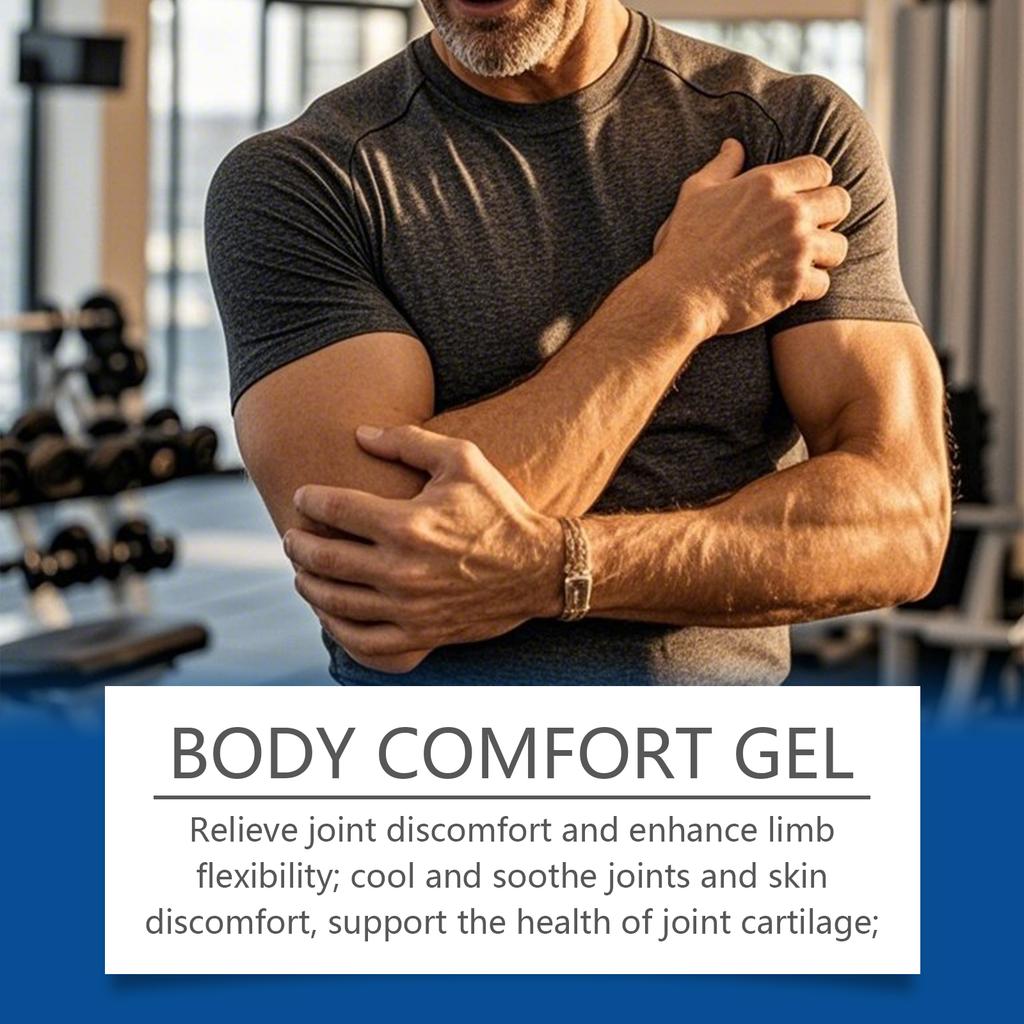 Body Care Gel, Relaxing And Refreshing For Muscles And Joints, Reducing Fatigue. Plant-based Massage Care Gel.