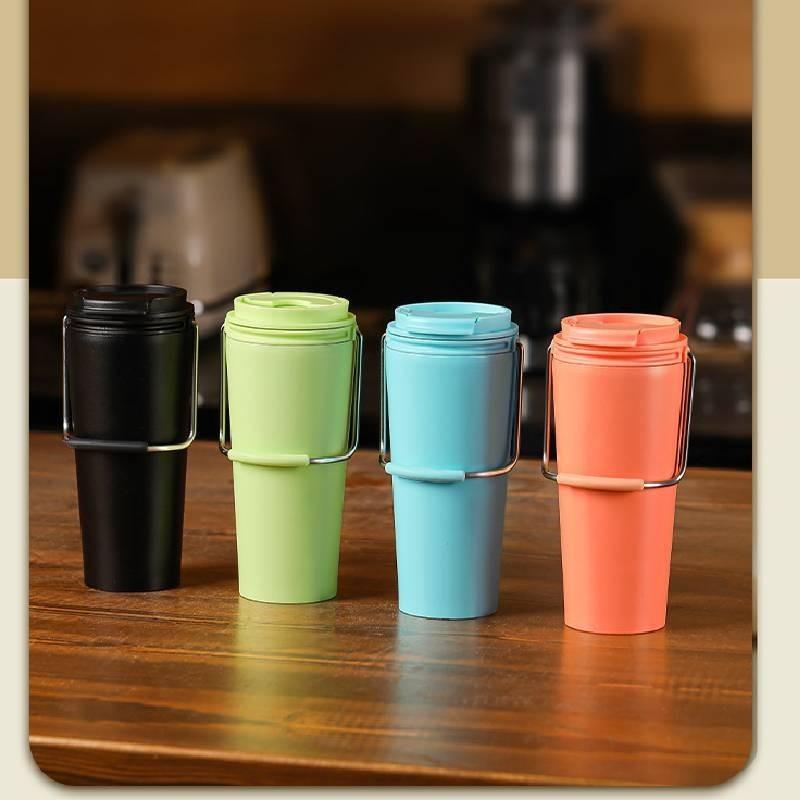 Cup Coffee Thermos Fashion Simple Outdoor Portable Car Ladies Stainless Steel
